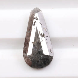 1.38 Ct natural loose pear cut gray diamond with elegant faceting, rare fancy color stone for custom fine jewelry