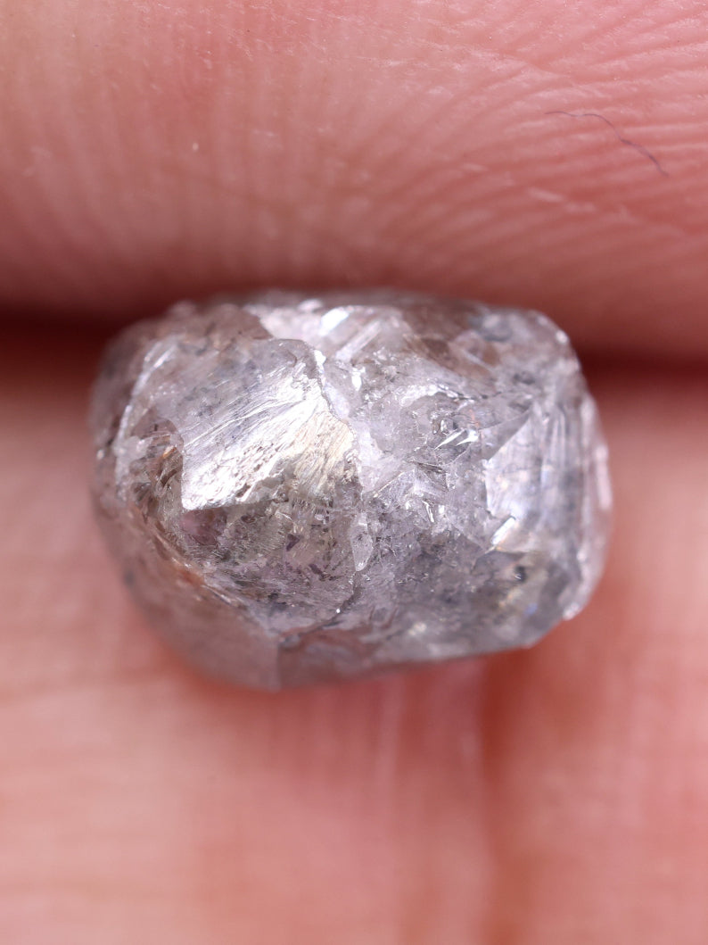 Shop - Natural Uncut Grey Diamond 1.92 Carat Rough Diamond ( 6.64*5.65*5.23 )