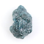 blue colour diamond raw form with large raw diamond