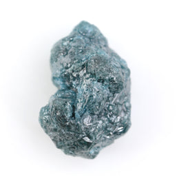 blue colour diamond raw form with large raw diamond