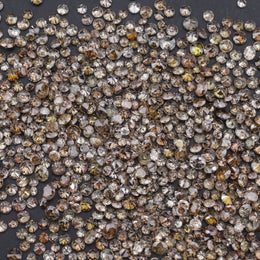 2.4–4 mm fancy brown natural diamond round cut vs-si, natural brown diamond 