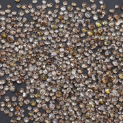 2.4–4 mm fancy brown natural diamond round cut vs-si, natural brown diamond 