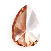 0.52 Ct pear cut green lab created diamond with brilliant shine loose gemstone for bridal ring or custom jewelry design.
