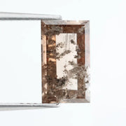 Lab grown smoky quartz diamond featuring brilliant clarity and natural inclusions, ideal for custom engagement rings and fine jewelry.