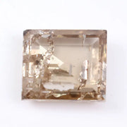 1.42 Ct white & Brown  Square cut lab grown diamond loose diamond with classic sparkle