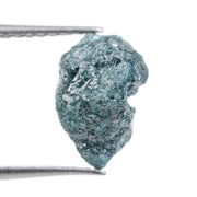 blue colour diamond raw form with large raw diamond