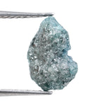 blue colour diamond raw form with large raw diamond