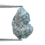 blue colour diamond raw form with large raw diamond