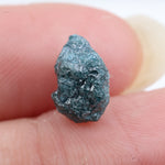blue colour diamond raw form with large raw diamond