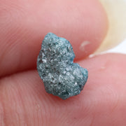 blue colour diamond raw form with large raw diamond