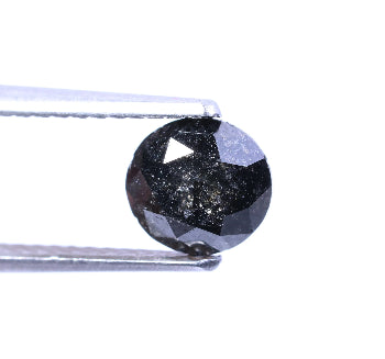 1.11 Carat Natural Round Cut Salt And Pepper Loose Diamond For Ring