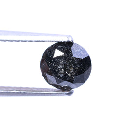 1.11 Carat Natural Round Cut Salt And Pepper Loose Diamond For Ring