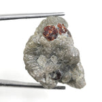 grey & orange rough herkimer diamond rough grey diamond