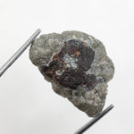 grey & orange rough herkimer diamond rough grey diamond