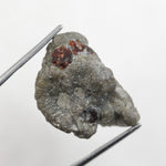 grey & orange rough herkimer diamond rough grey diamond