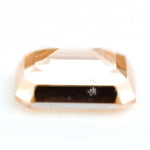 0.53 Ct fancy brown emerald cut lab grown diamond with elegant step cut facets, premium loose diamond for custom jewelry designs.