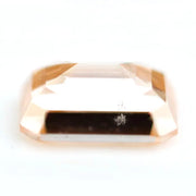 0.53 Ct fancy brown emerald cut lab grown diamond with elegant step cut facets, premium loose diamond for custom jewelry designs.