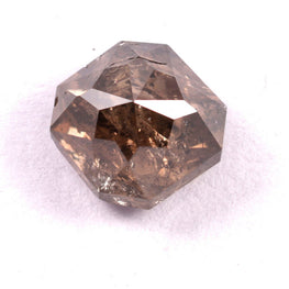 0.37 CT Asscher Cut Brown Earth Mined Fancy Natural Diamond