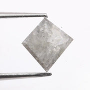 0.85 Ct natural gray kite cut diamond loose gemstone with unique geometric shape for custom ring or pendant design