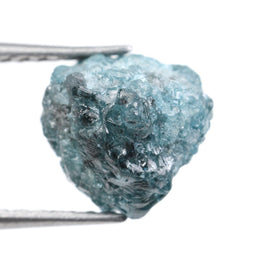 blue colour rough raw uncut diamonds