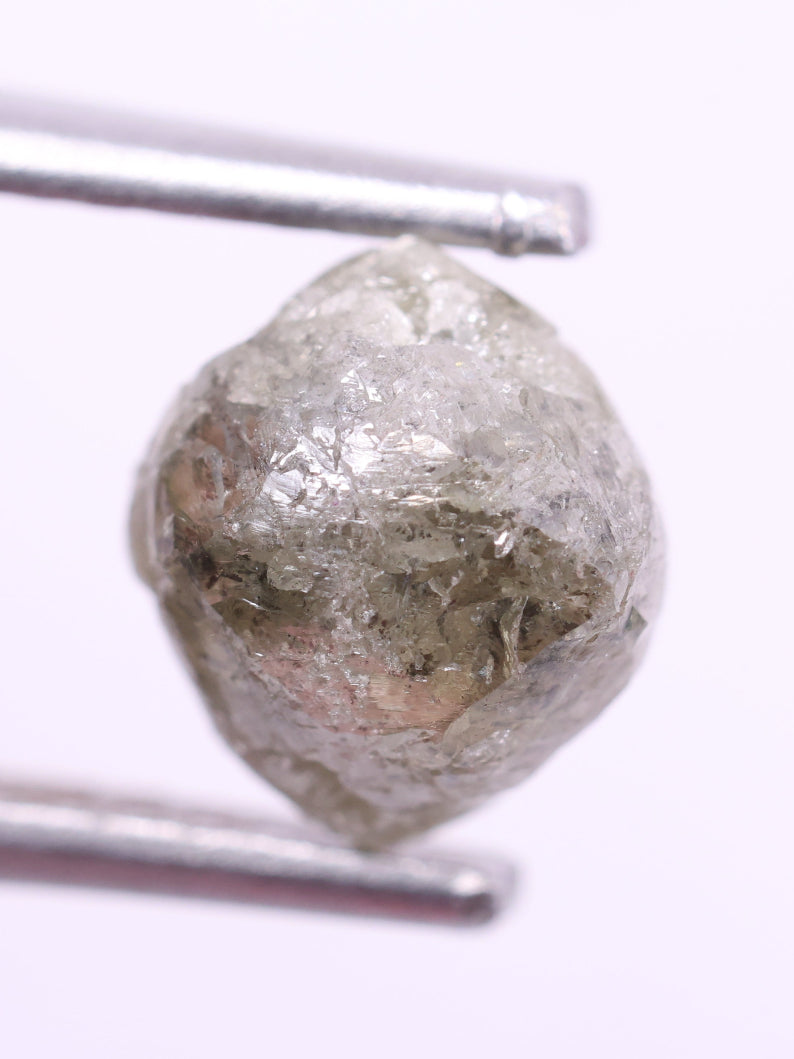 Shop - Natural Uncut Grey Diamond 1.86 Carat Rough Diamond ( 7.29*6.87*6.45 )