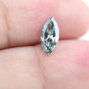 0.76 Ct marquise cut blue lab grown diamond loose stone, fancy blue lab created diamond for bridal ring or custom jewelry design.