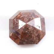 1.54 ct natural brown Asscher cut loose diamond with step facets for custom ring pendant and fine jewelry making