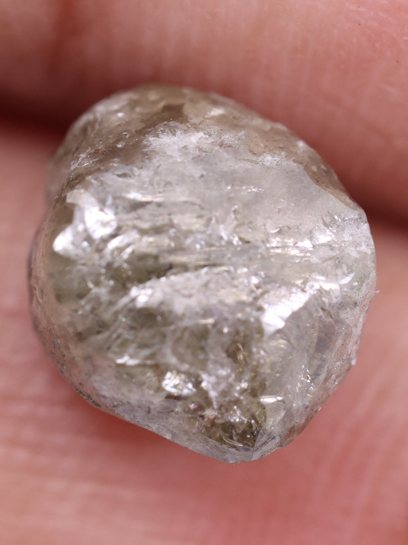 Shop - Natural Uncut Grey Diamond 3.63 Carat Rough Diamond ( 7.22*7.40*6.35 )