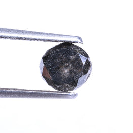 0.85 Carat Natural Round Cut Salt And Pepper Loose Diamond For Ring