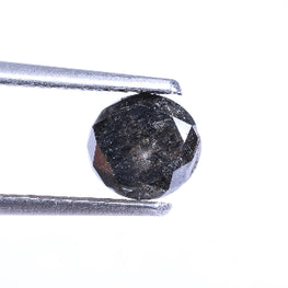 0.85 Carat Natural Round Cut Salt And Pepper Loose Diamond For Ring
