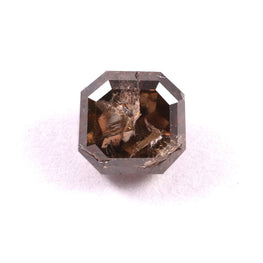 0.37 CT Asscher Cut Brown Earth Mined Fancy Natural Diamond