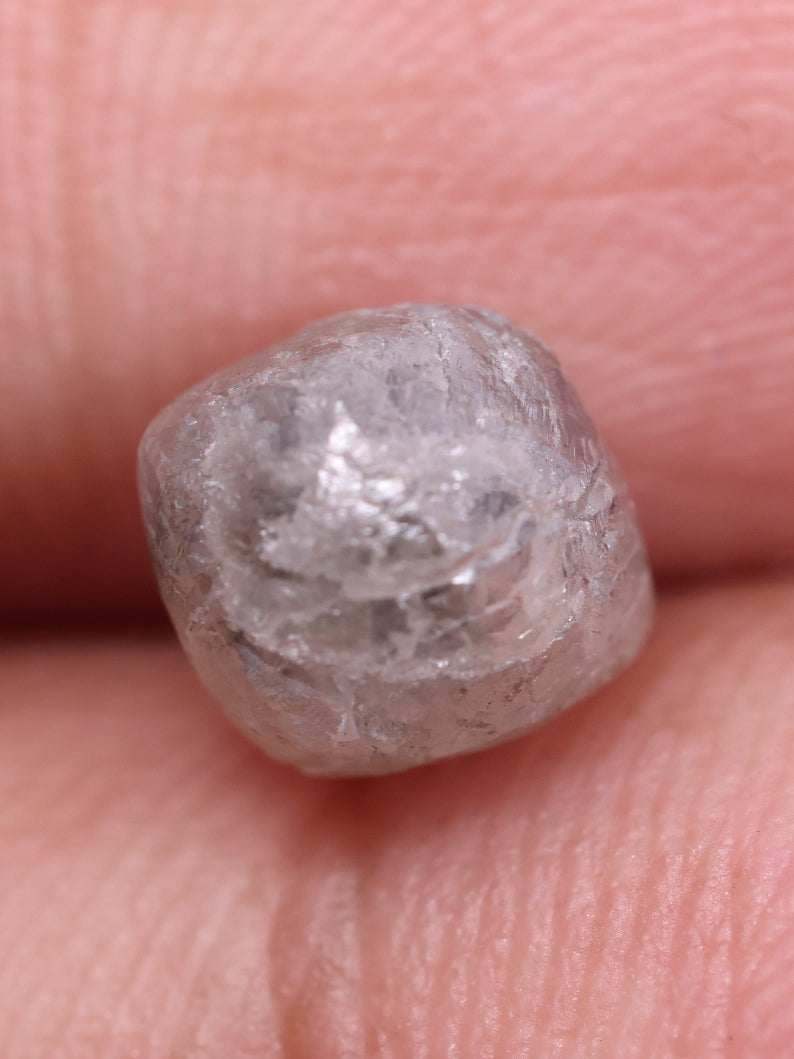 Shop - Natural Uncut Grey Diamond 1.88 Carat Rough Diamond ( 6.28*5.72*5.61 )