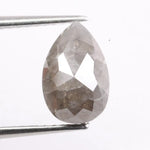 1.94 Ct pear cut gray natural diamond loose stone with elegant shape and brilliance for engagement ring or custom jewelry