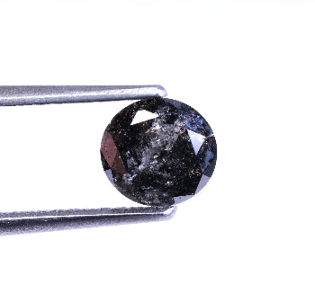 0.83 Carat Natural Round Cut Salt And Pepper Loose Diamond For Ring
