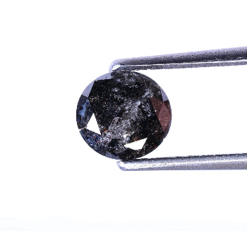 0.83 Carat Natural Round Cut Salt And Pepper Loose Diamond For Ring