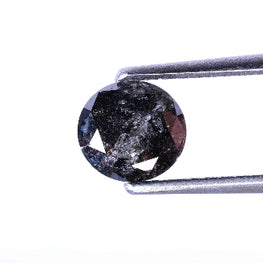 0.83 Carat Natural Round Cut Salt And Pepper Loose Diamond For Ring