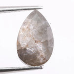 1.94 Ct pear cut gray natural diamond loose stone with elegant shape and brilliance for engagement ring or custom jewelry