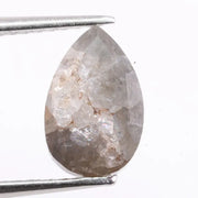 1.94 Ct pear cut gray natural diamond loose stone with elegant shape and brilliance for engagement ring or custom jewelry