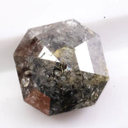 1.53 Ct Asscher cut black diamond loose stone with deep fancy color, ideal for engagement ring and custom fine jewelry