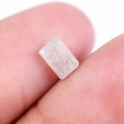 0.75 Ct Natural Radiant Cut Milky White Diamond Loose Diamond For Making Ring