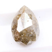 1.50 ct pear cut brown diamond loose stone with natural fancy color sparkle for custom engagement ring jewelry design