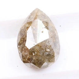 1.50 ct pear cut brown diamond loose stone with natural fancy color sparkle for custom engagement ring jewelry design