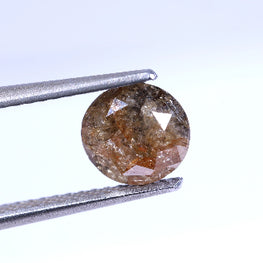1.20 Carat Natural Brown Color Round Shape Salt And Pepper Diamond