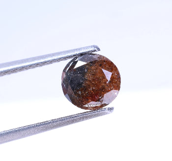 1.14 Carat Natural Brown Color Round Shape Salt And Pepper Diamond