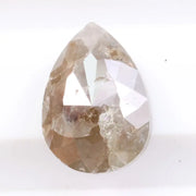 1.23 ct pear cut pink peach lab grown diamond loose stone with brilliant sparkle for engagement ring or fine jewelry design