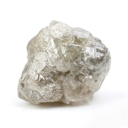 grey colour uncut raw loose diamond ring  of a raw diamond collection