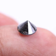 3 carat solitaire round diamond ring with salt and pepper diamond loose, round cut diamond rings, loose pear diamonds, black faceted diamond