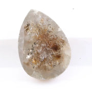 1.23 ct pear cut pink peach lab grown diamond loose stone with brilliant sparkle for engagement ring or fine jewelry design