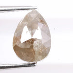 1.23 ct pear cut pink peach lab grown diamond loose stone with brilliant sparkle for engagement ring or fine jewelry design