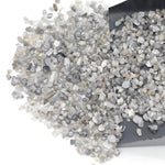 grey black raw diamond pieces with natural irregular shapes for jewelry creation